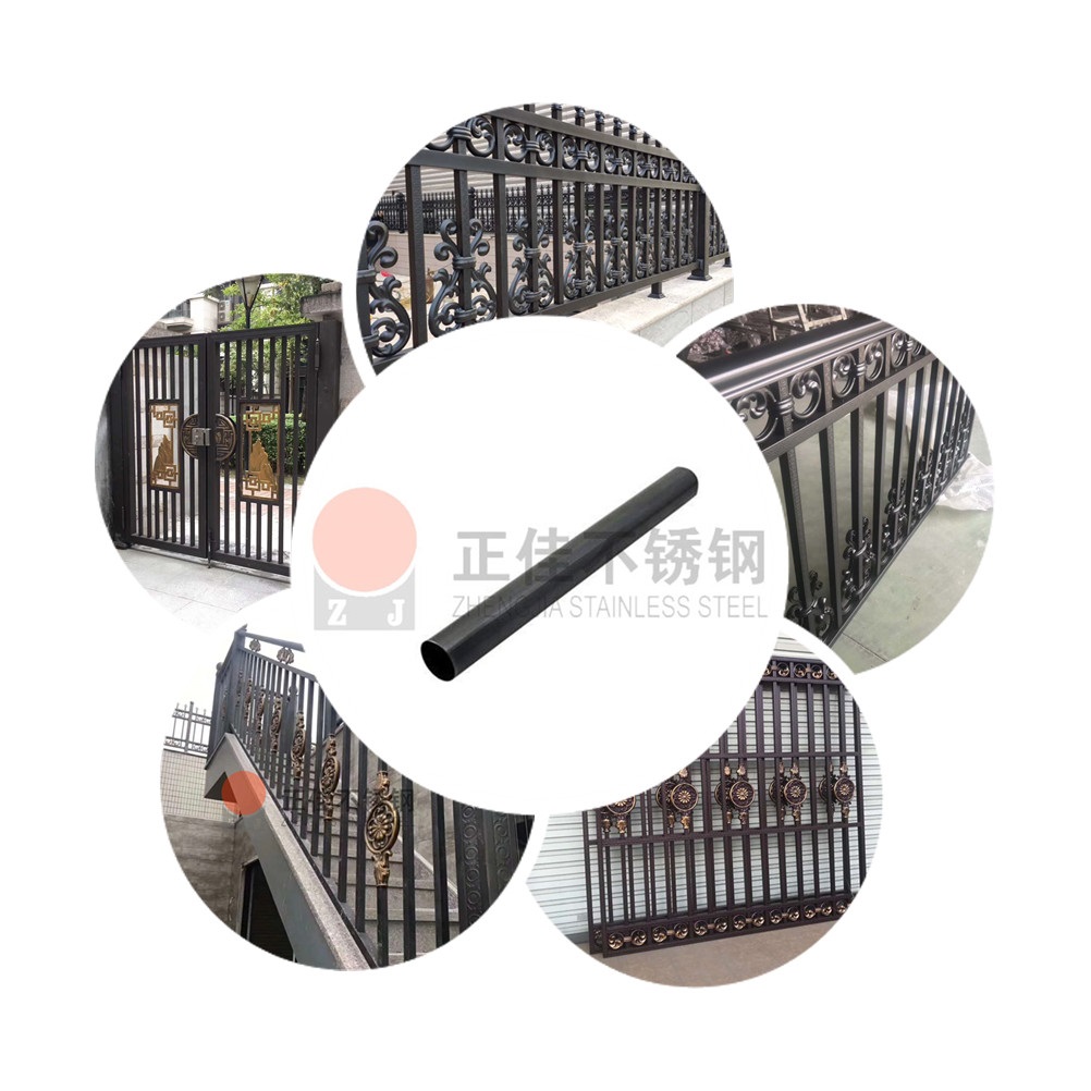 304wb官网圆管镀黑钛装饰效果
