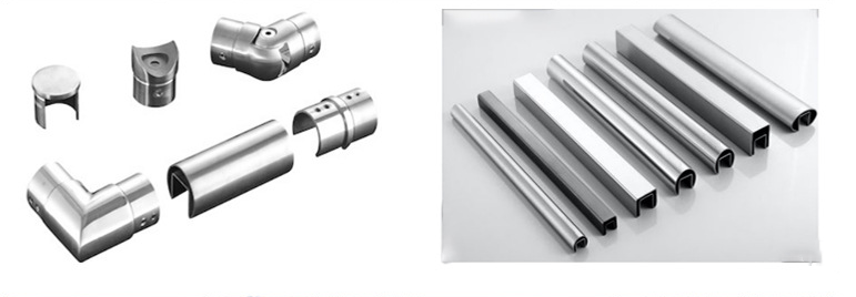 wb官网管厂定制304wb官网凹槽管 楼梯扶手凹槽管